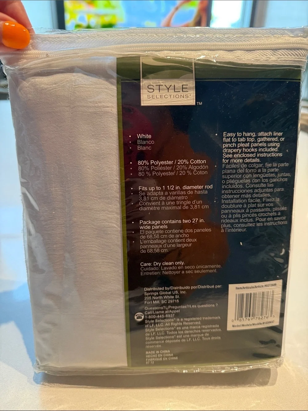 🆕 White Energy-Saving Blackout Liner Panels (2 Pack) 54” x 60”